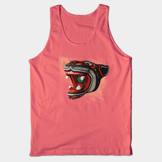 Balam jaguar huichol style illustration Tank Top by bernardojbp